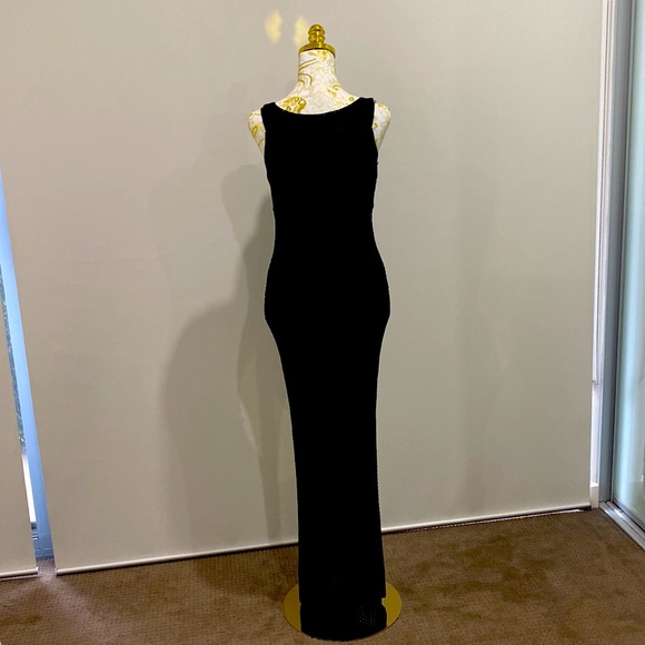 Country Road black textured crochet knit dress XS (6-10) - Picture 2 of 8